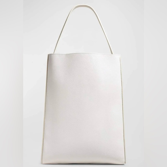 Khaite Frida Calfskin Tote Bag in Optic White - Picture 2 of 6